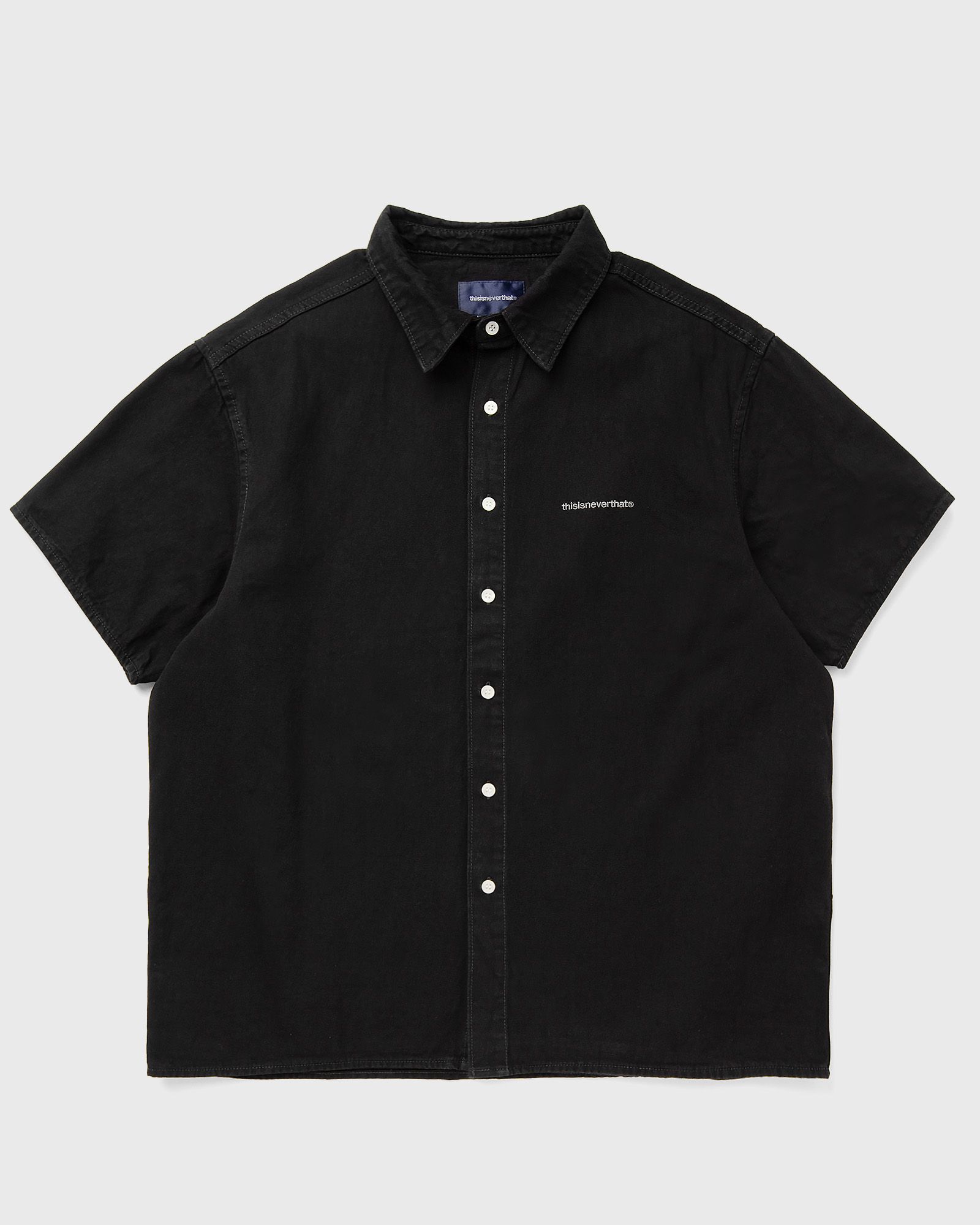 Thisisneverthat Washed Denim S/S Shirt, black