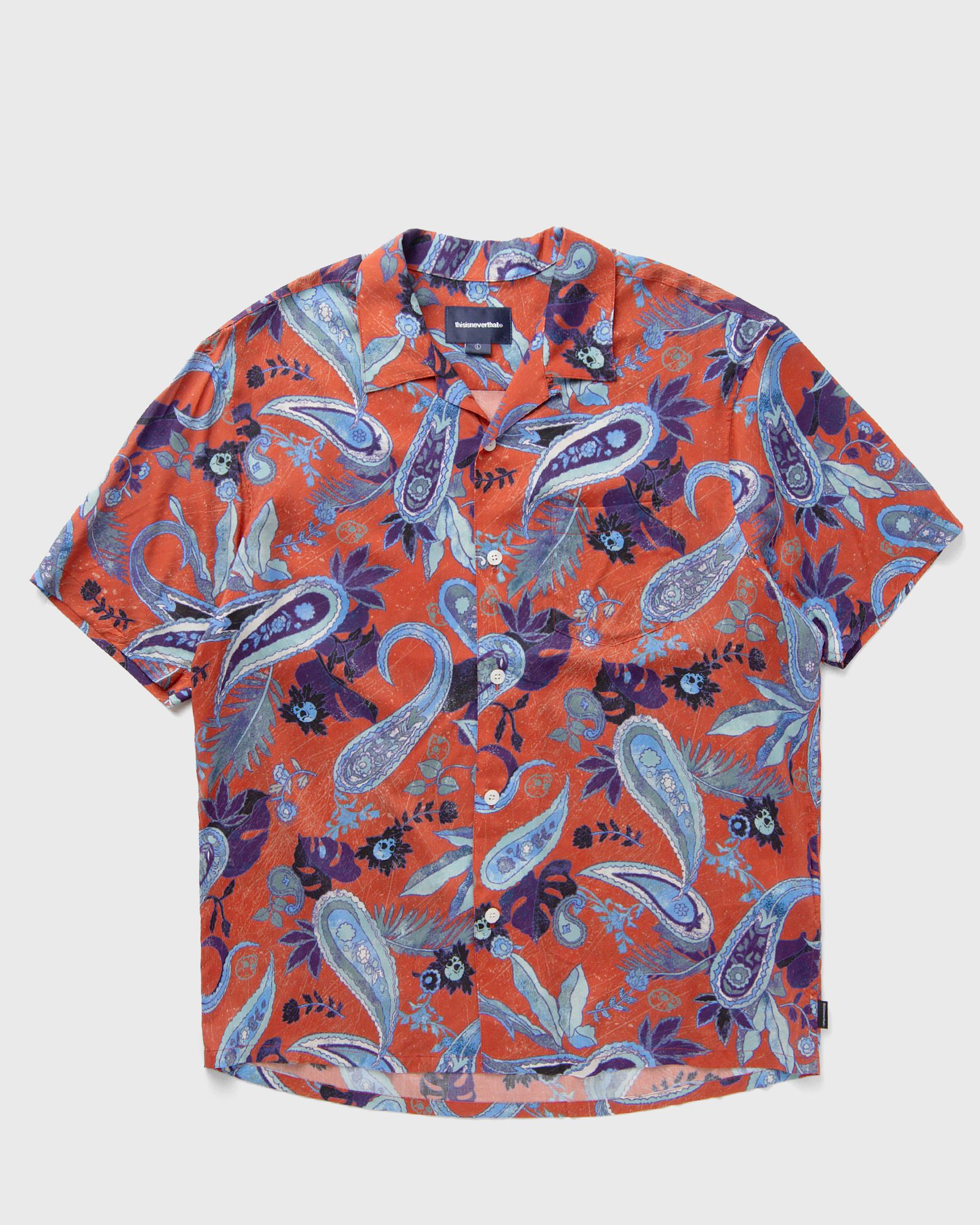 Thisisneverthat Weird Paisley S/S Shirt, red