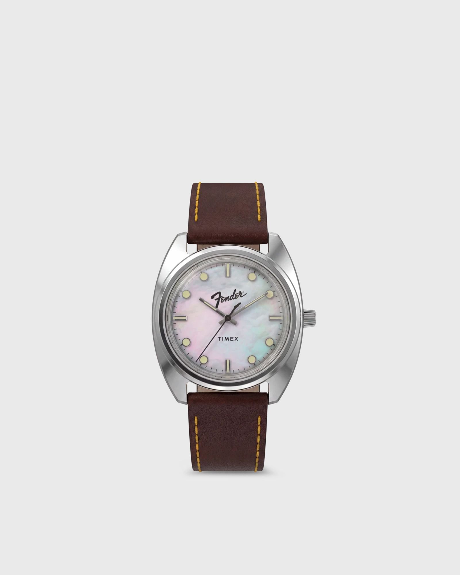 Timex Timex x Fender Stratocaster 3-Hand, brown|silver