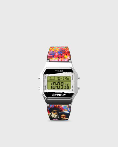 Timex X TVboy 80 LLB Case & Resin Strap, multi