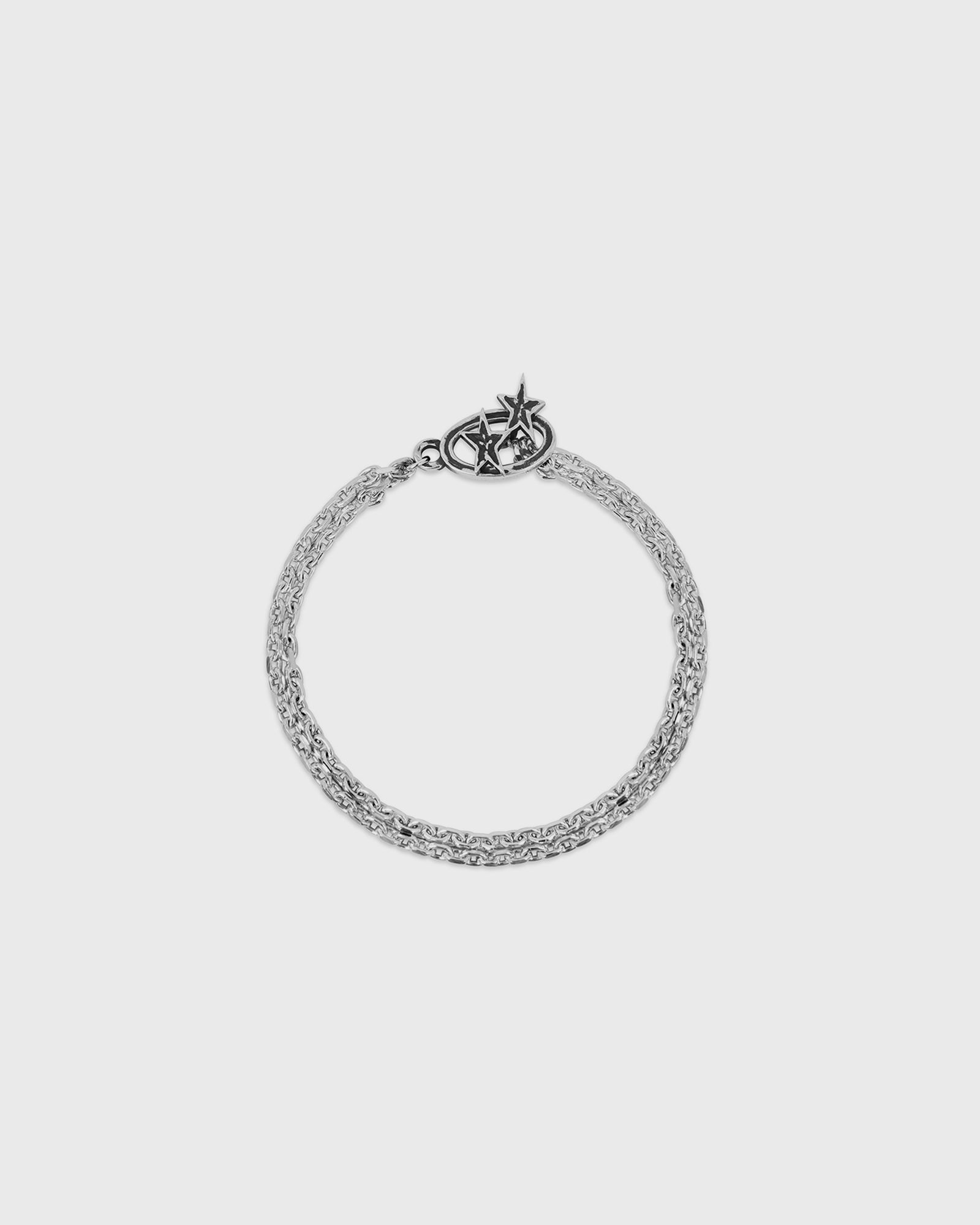 TwoJeys Icon Double Chain Bracelet, silver