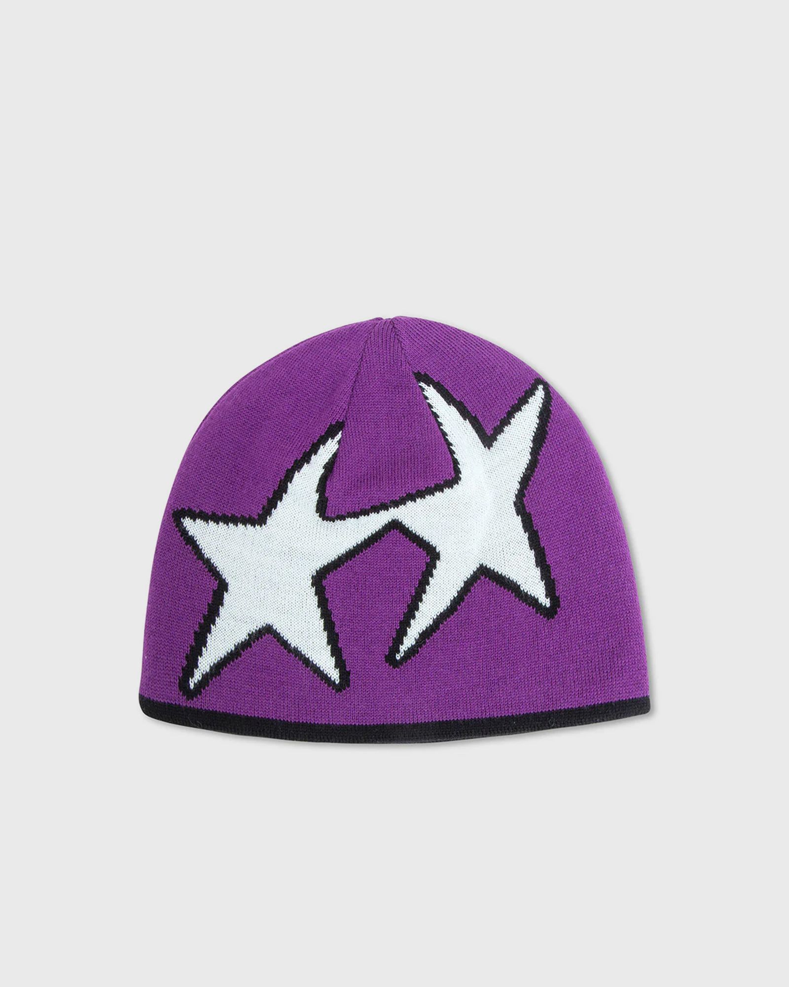 TwoJeys Reversible Icon Black/Purple Beanie, purple