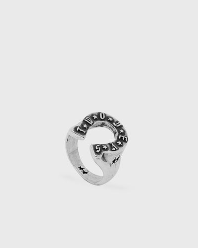 TwoJeys TJ Horseshoe Ring, silver
