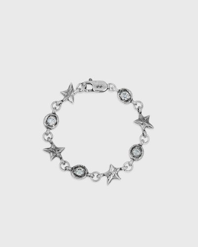 TwoJeys White Squadra Bracelet, silver