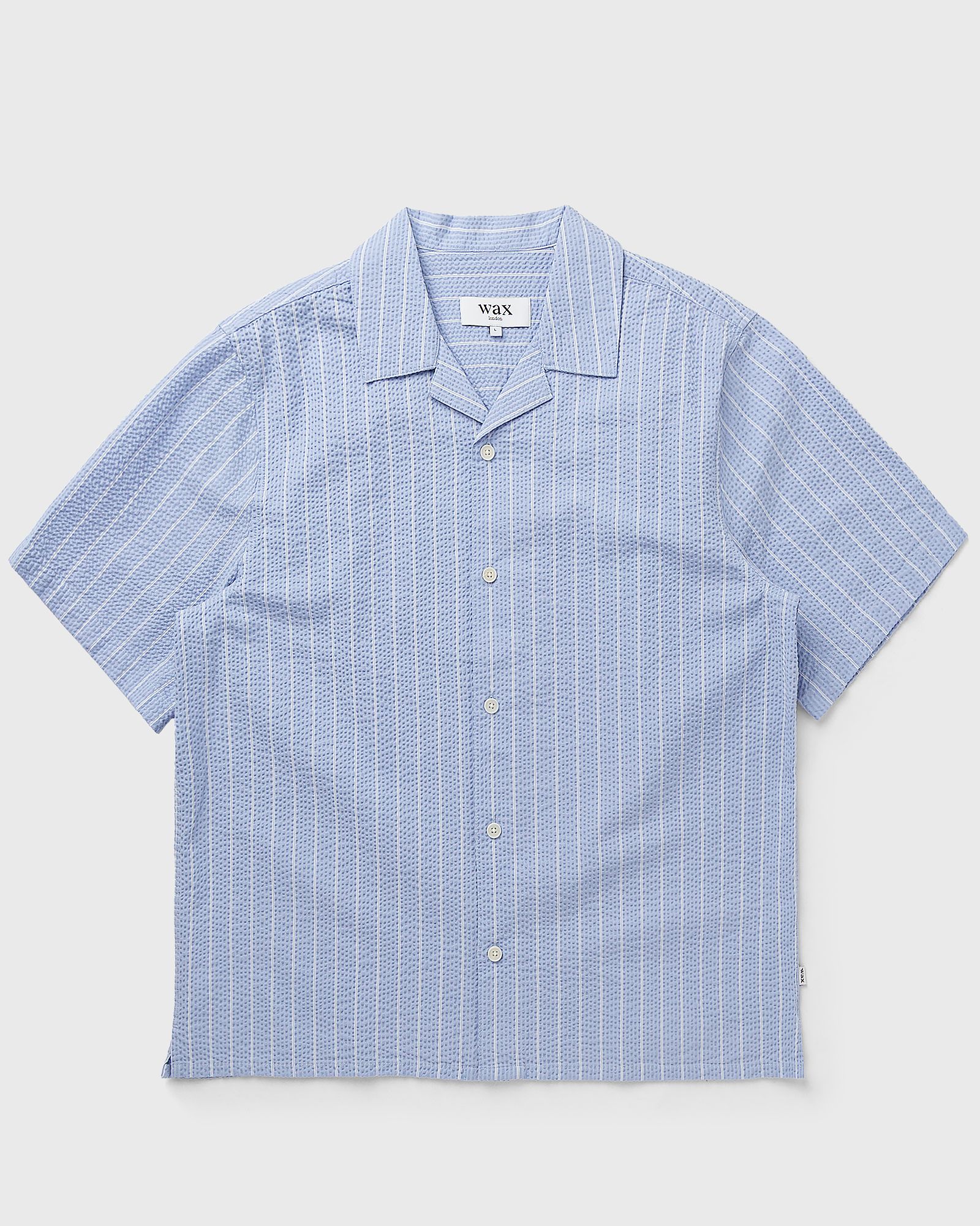 Wax London DIDCOT SS SHIRT SEERSUCKER STRIPE, blue