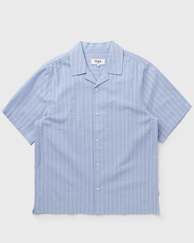 Wax London DIDCOT SS SHIRT SEERSUCKER STRIPE, blue
