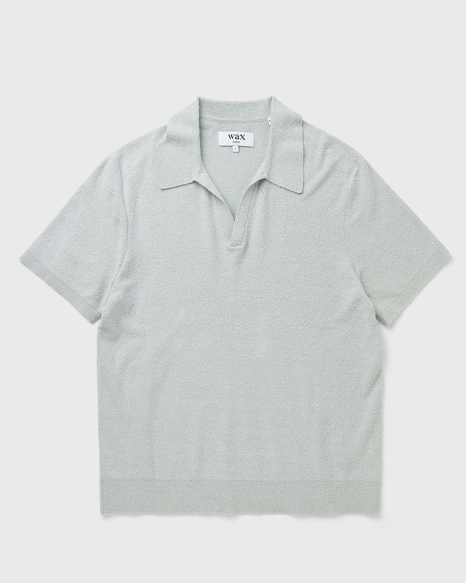 Wax London SIENA SS POLO BOUCLE YARN, green