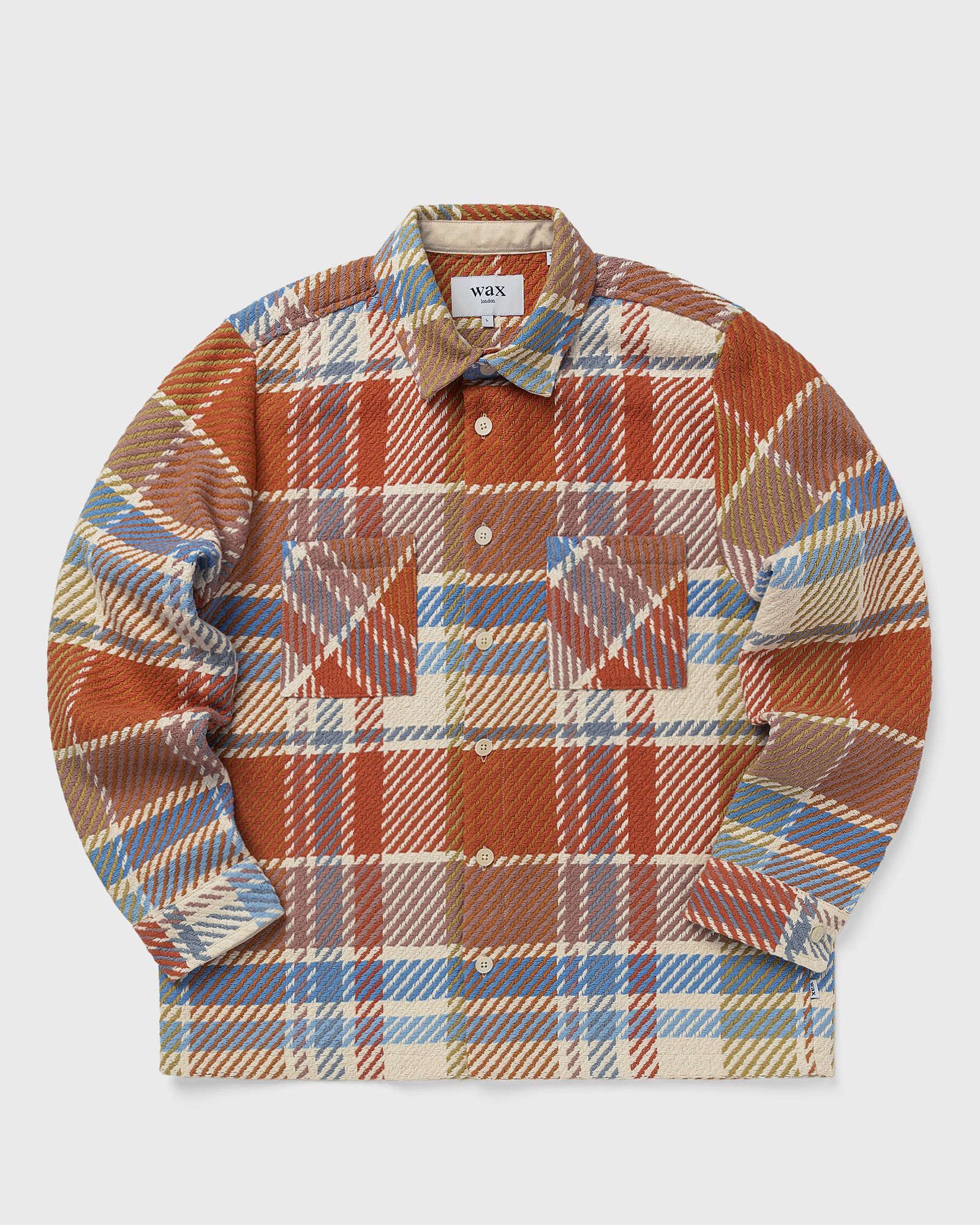 Wax London WHITING OVERSHIRT BUDE CHECK PASTEL, multi|red