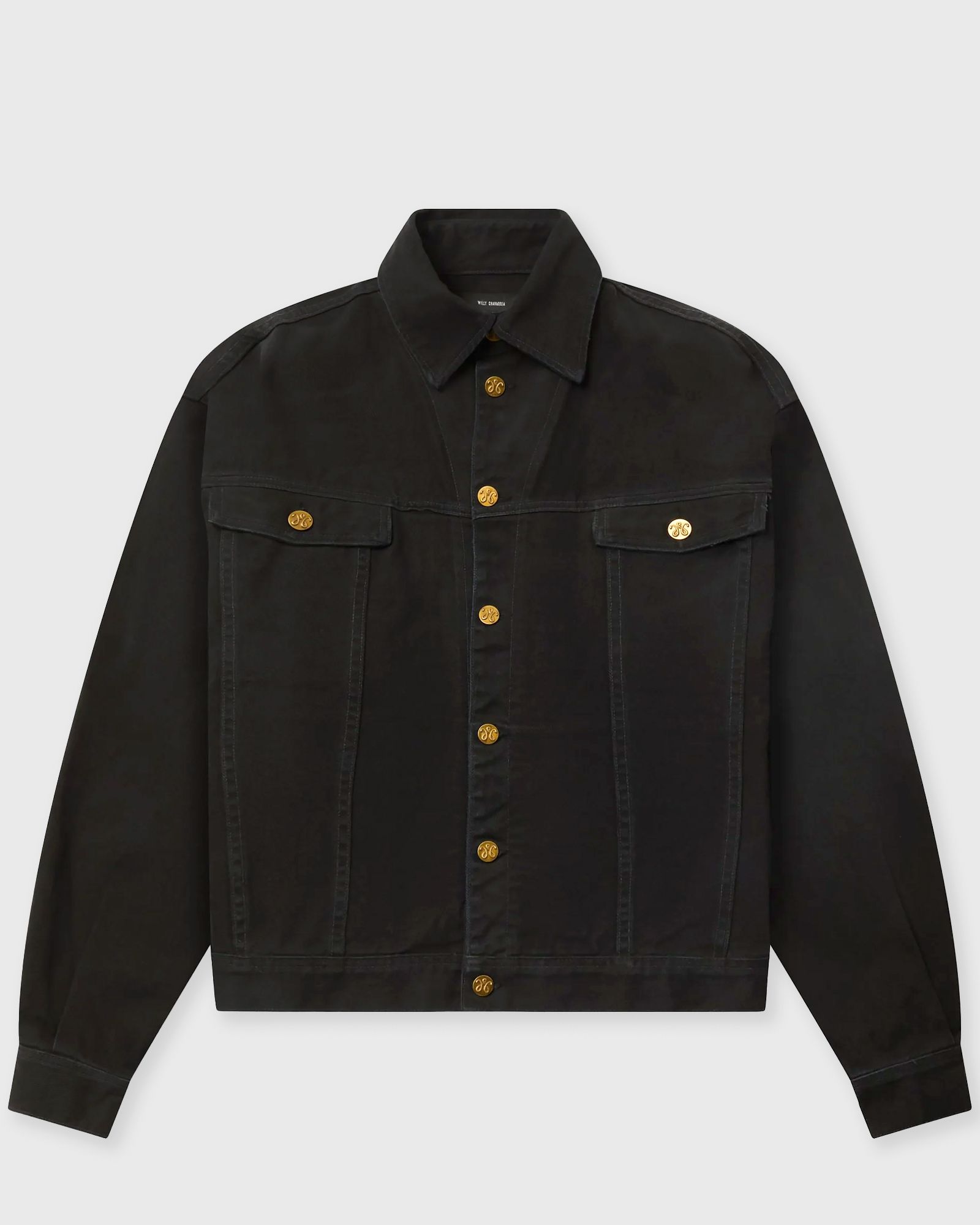 Willy Chavarria CHACHI DENIM TRUCKER, black