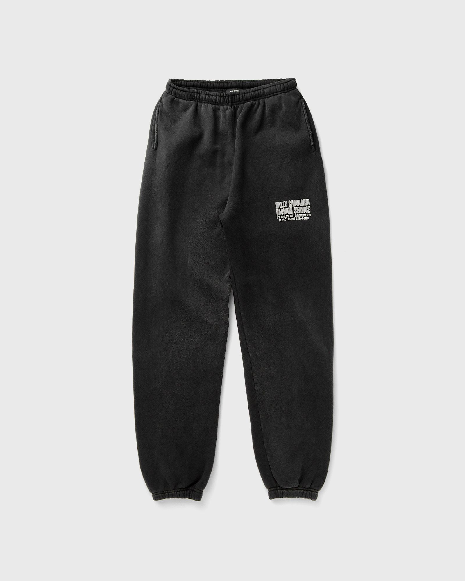 Willy Chavarria FASHION SERVICES WILLY SWEATPANT, black