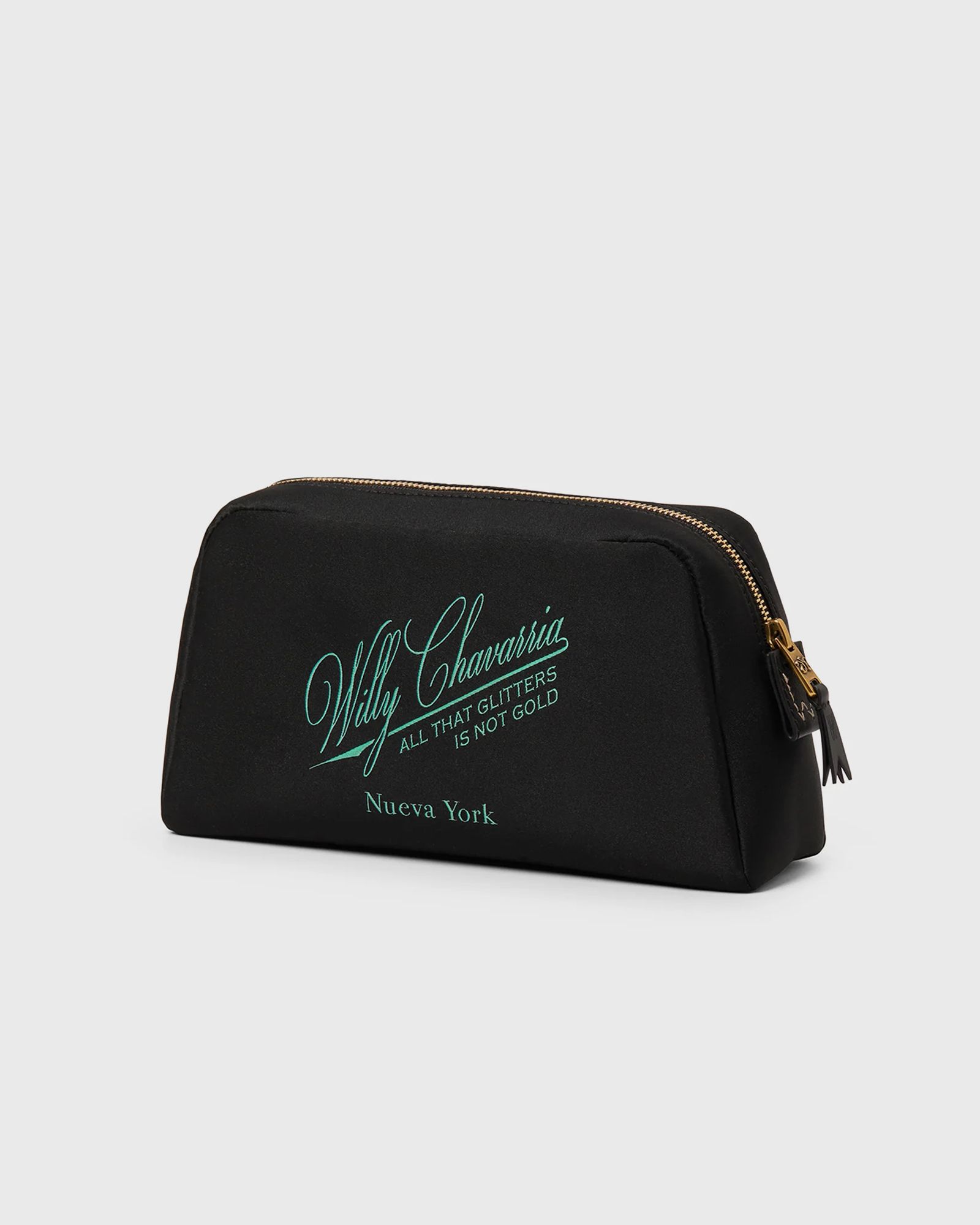 Willy Chavarria LABEL WASH BAG, green