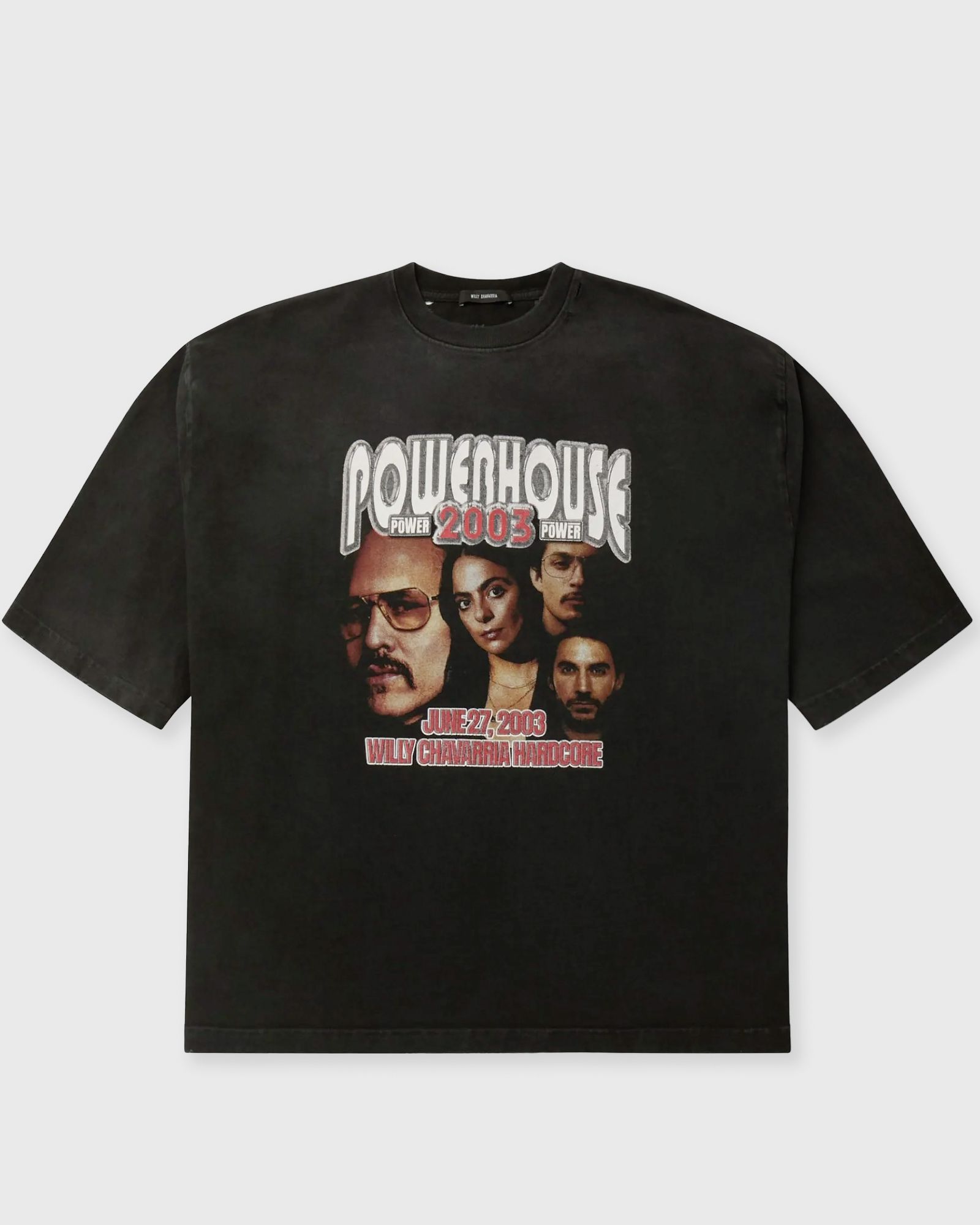 Willy Chavarria POWERHOUSE BUFFALO TEE, black