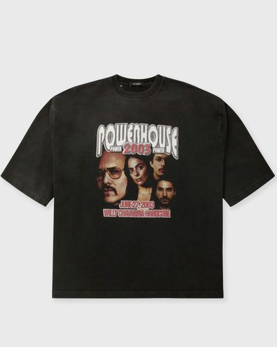 Willy Chavarria POWERHOUSE BUFFALO TEE, black