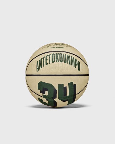 Wilson NBA PLAYER ICON MINI BASKETBALL GIANNIS SIZE 3, green|beige