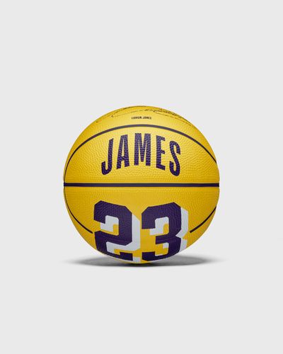 Wilson NBA PLAYER ICON MINI BASKETBALL LEBRON NEW SIZE 3, yellow