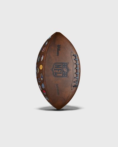 Wilson NFL OFF THROWBACK 32 TEAM LOGO, brown