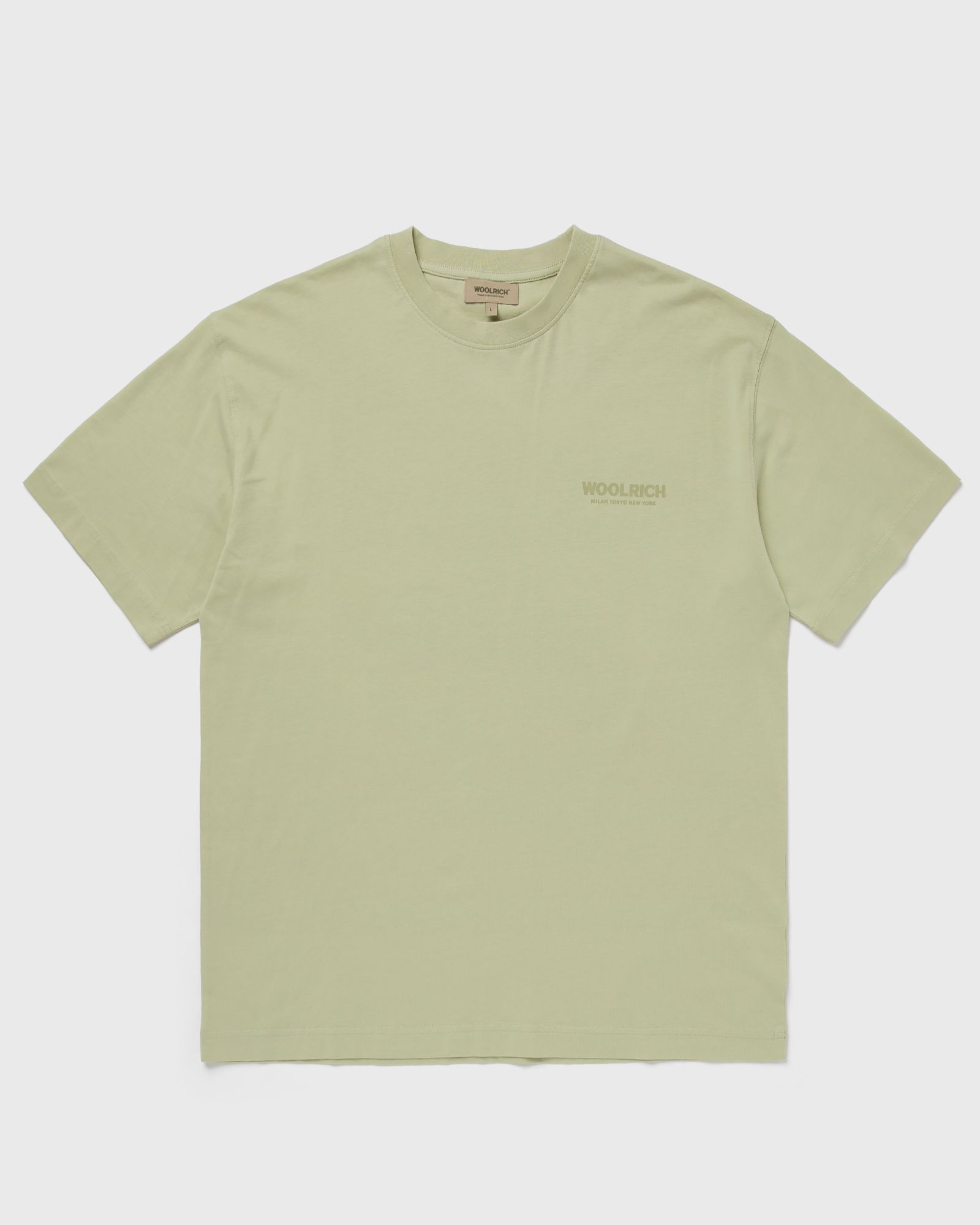 WOOLRICH COTTON GRAPHIC TEE, green