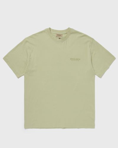 WOOLRICH COTTON GRAPHIC TEE, green