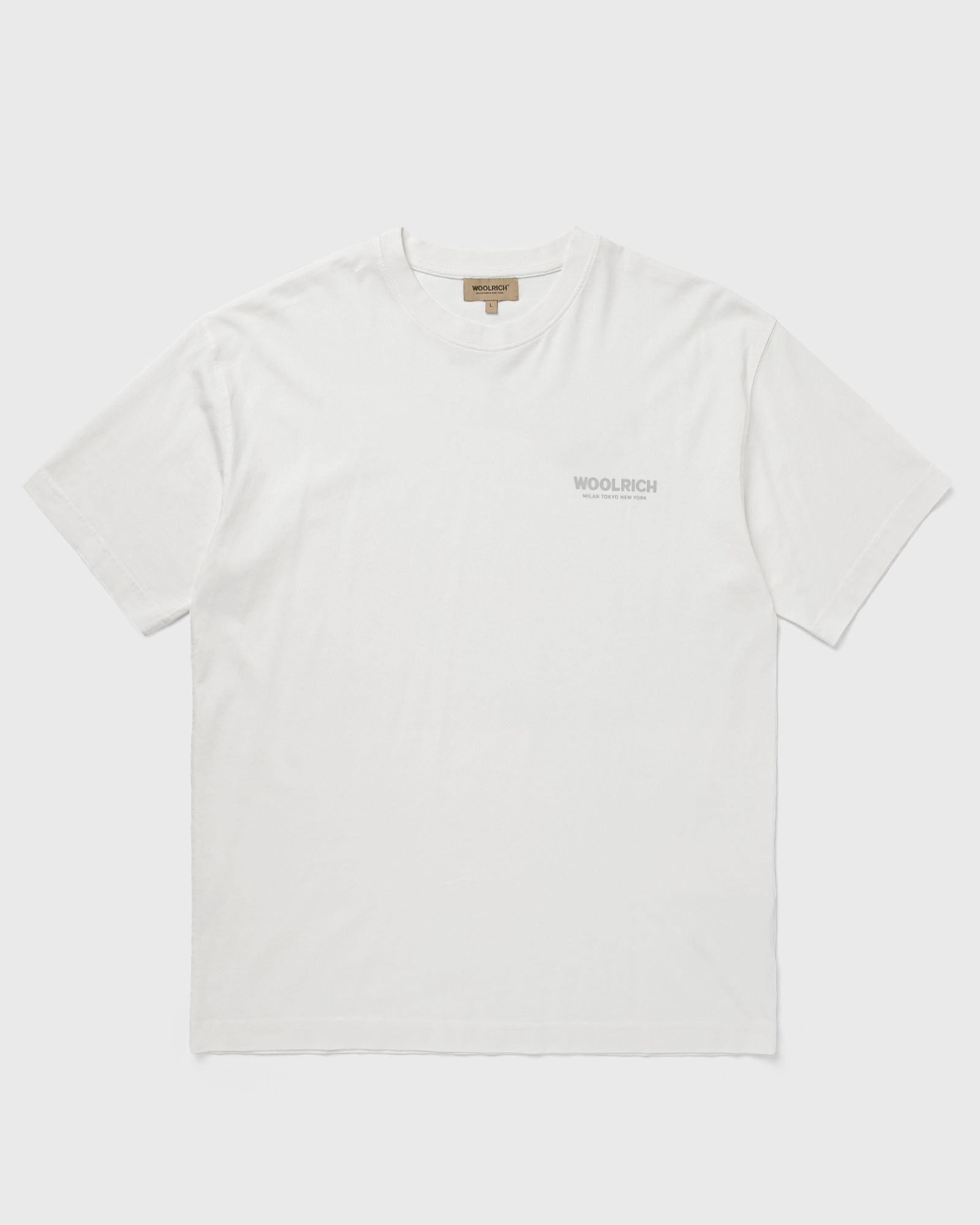 WOOLRICH COTTON GRAPHIC TEE, white