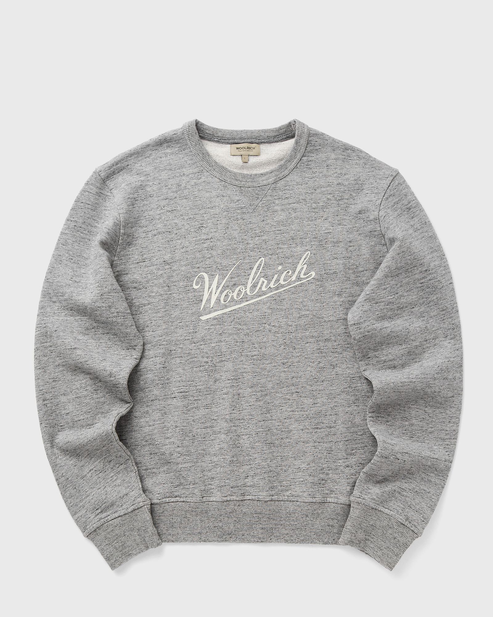 WOOLRICH MOULINE CREWNECK, grey