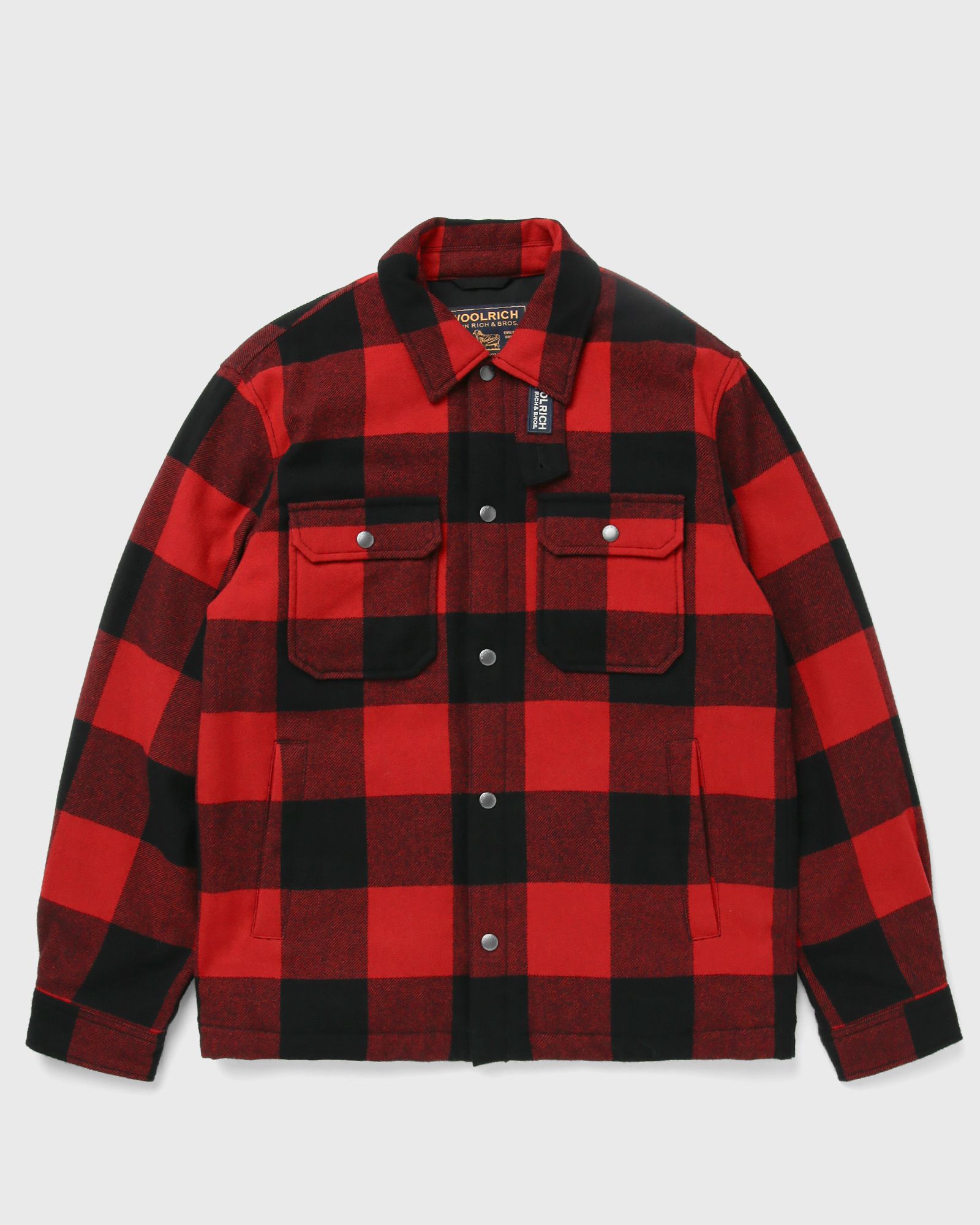 Woolrich Check-Pattern Wool-Blend Shirt-Jacket