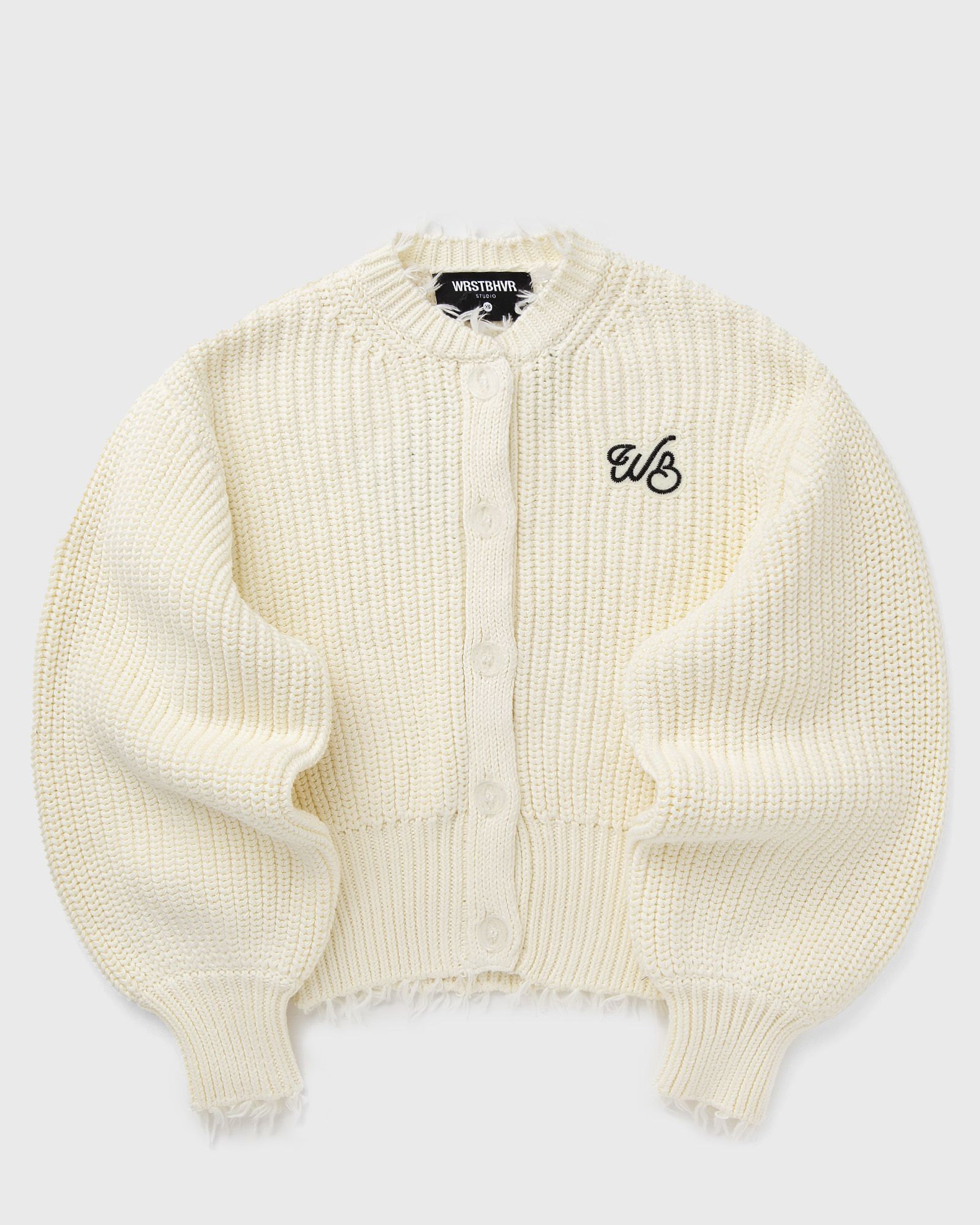 WRSTBHVR BLAIR CARDIGAN, white