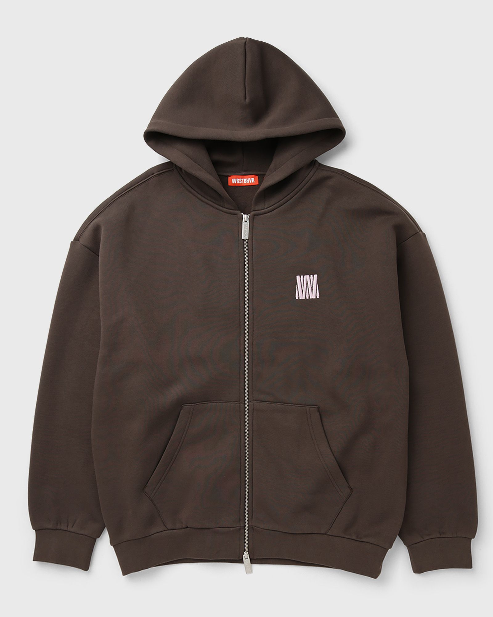 WRSTBHVR DIAGO V3 HOODED ZIP JACKET, brown