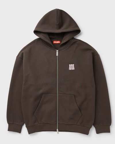 WRSTBHVR DIAGO V3 HOODED ZIP JACKET, brown