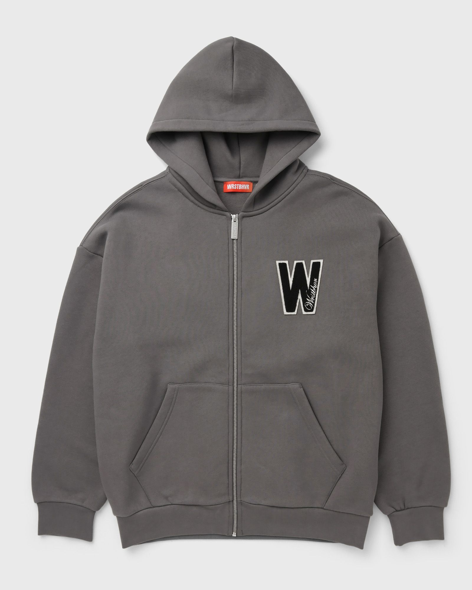 WRSTBHVR MATTEO HOODED ZIP JACKET, grey