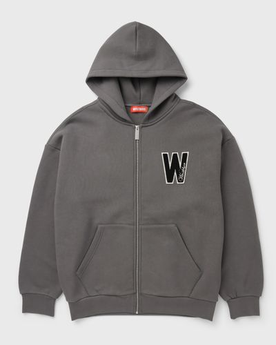 WRSTBHVR MATTEO HOODED ZIP JACKET, grey
