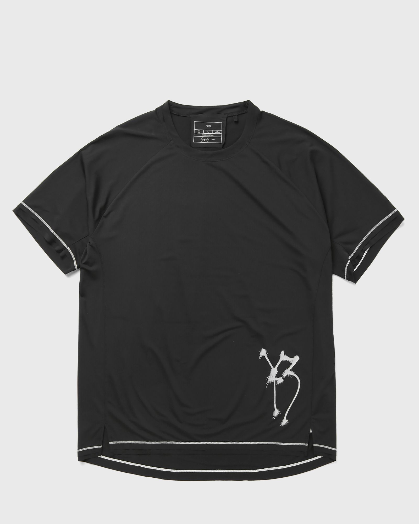 Y-3 CHITO GRAPHIC RUNNING SHORT SLEEVE TEE, black