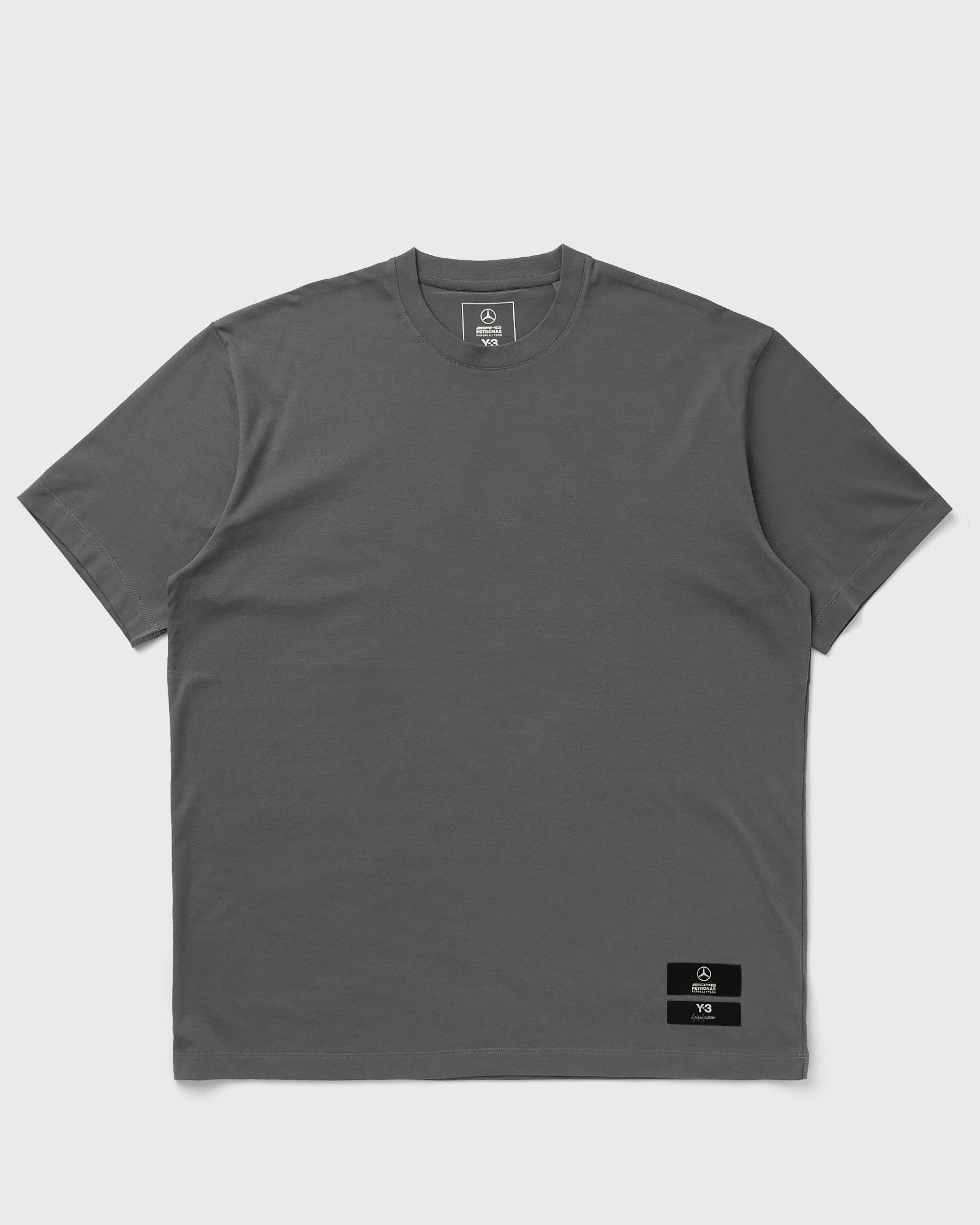 Y-3 X Mercedes - AMG PETRONAS FORMULA 1 TEAM LOGO STACK SHORT SLEEVE TEE, grey