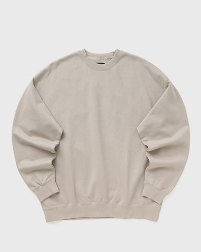 Y-3 BRUSHED TERRY CREW SWEAT, brown