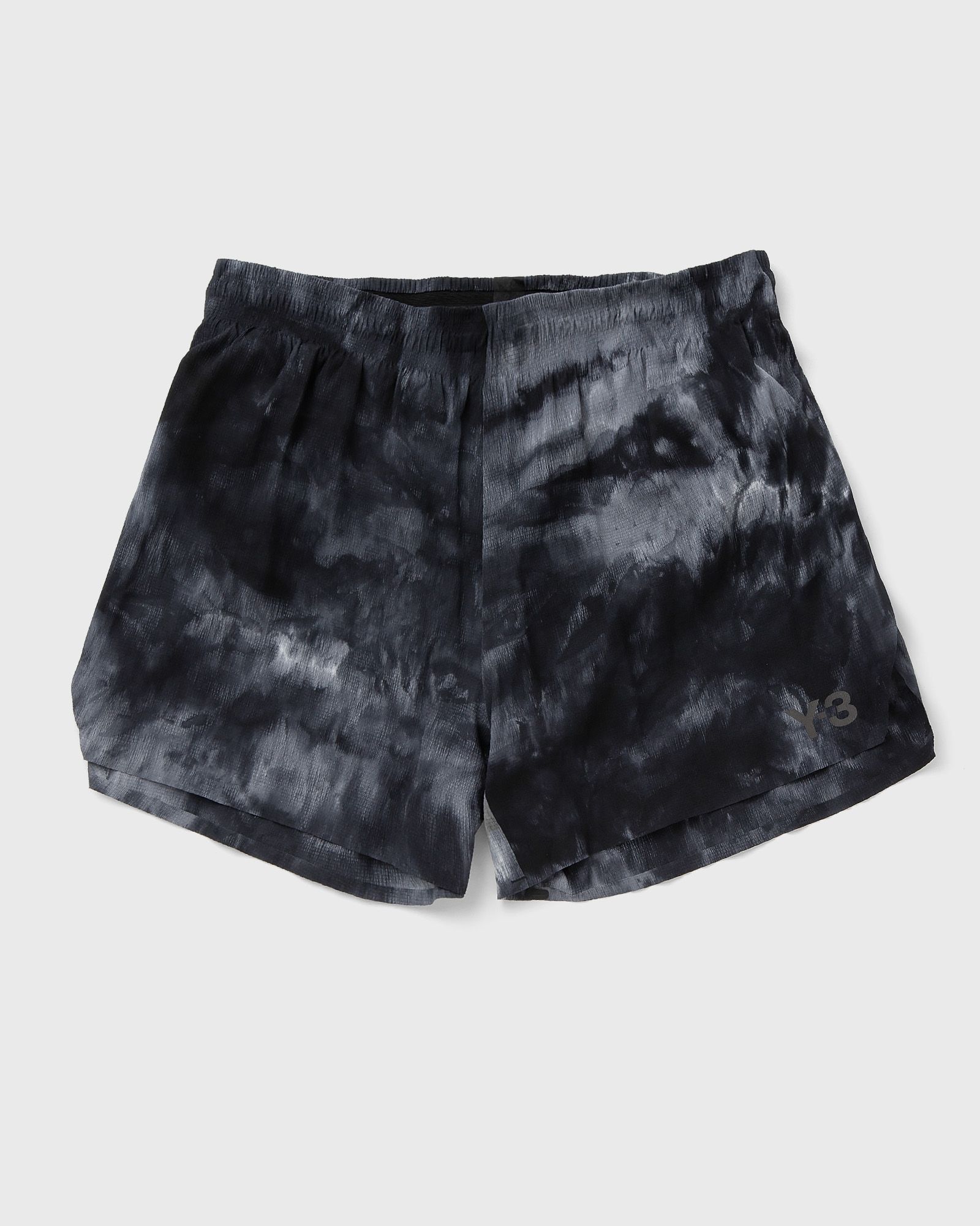 Y-3 AOP RUNNING SHORTS, black
