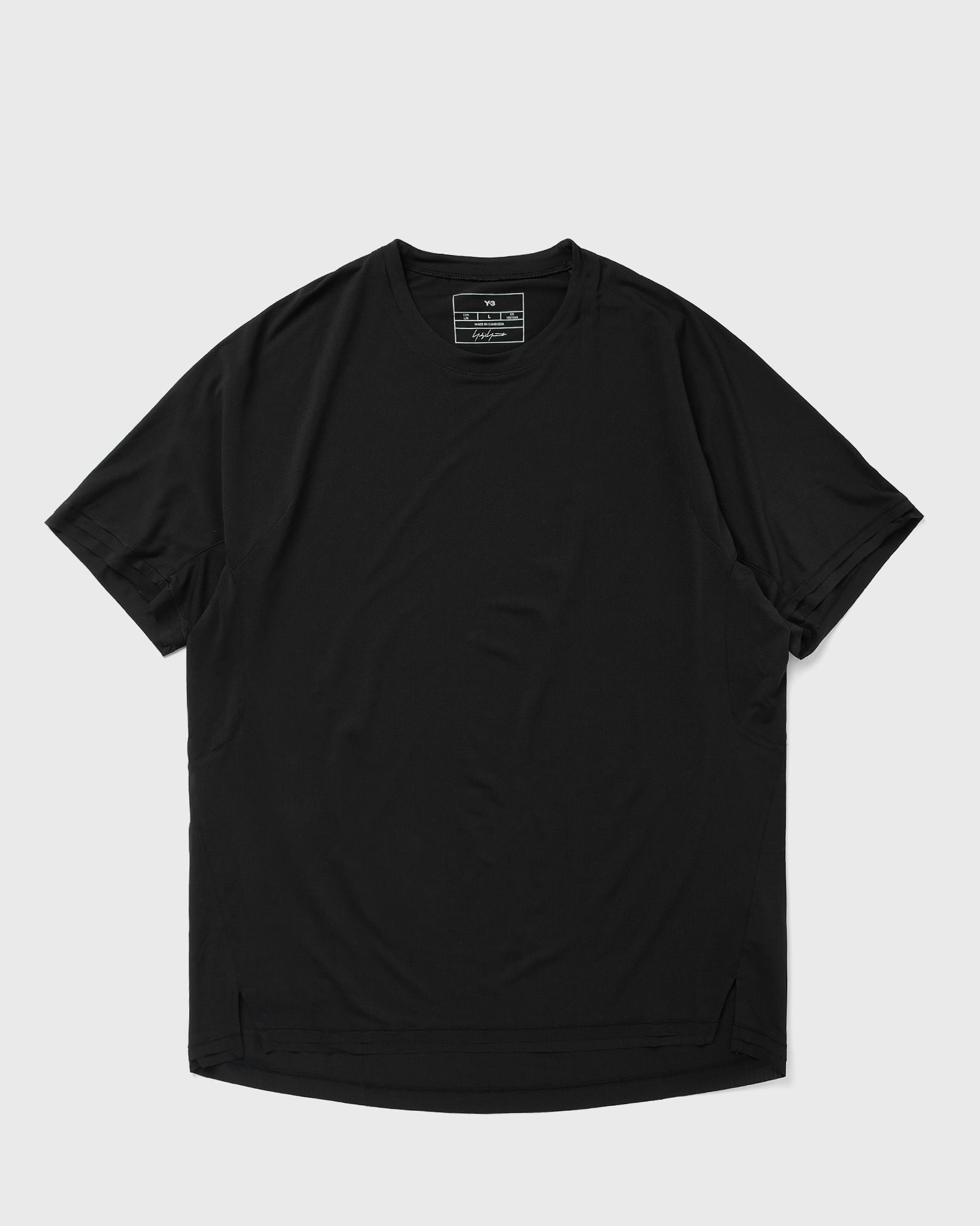 Y-3 RUNNING SHORT SLEEVE TEE, black