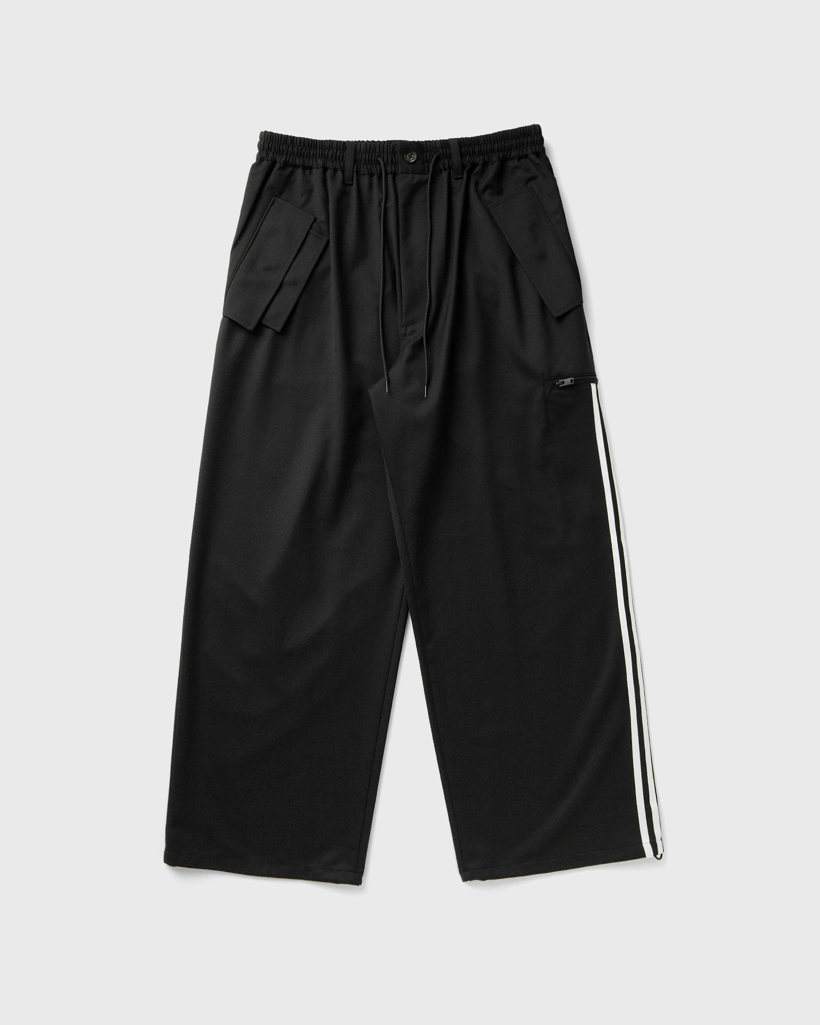 Y-3 REFINED WOOL PANTS, black