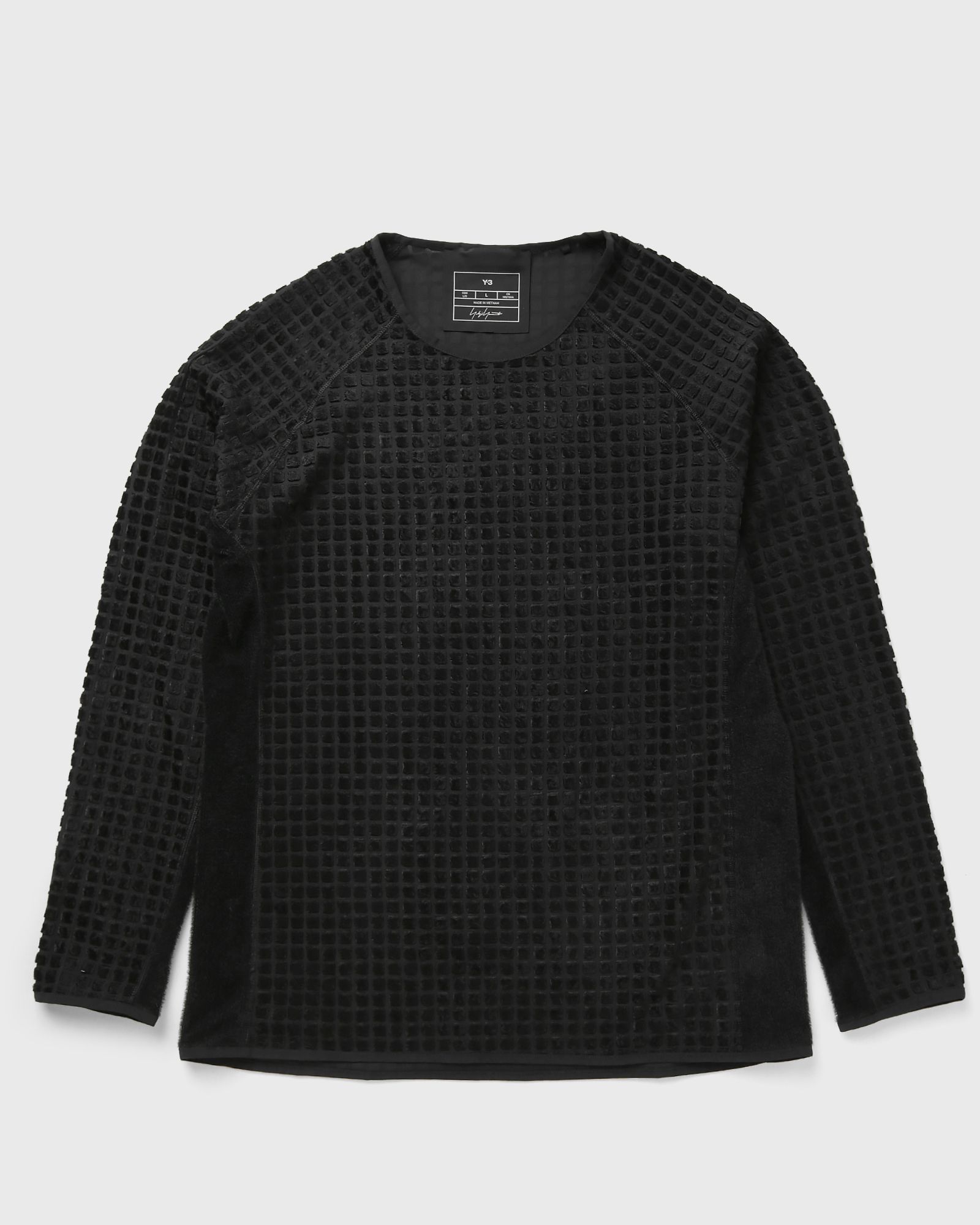 Y-3 REVERSIBLE RUNNING LONG SLEEVE, black